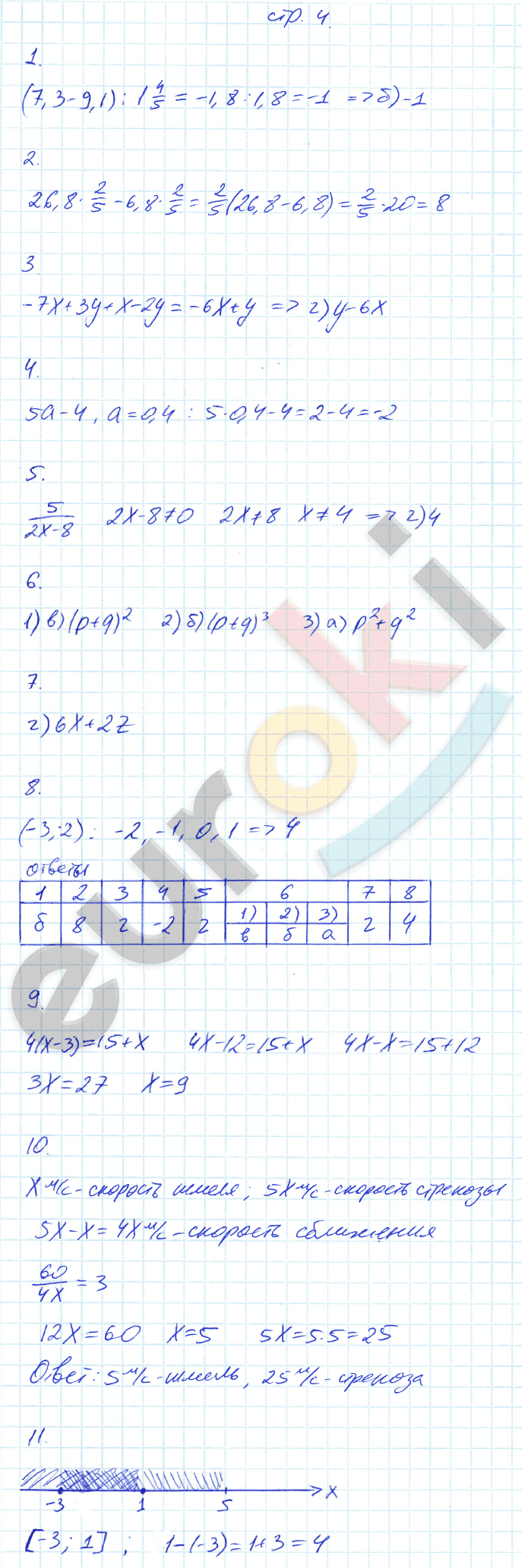 ТПР №1. Системы двух линейных уравнений с двумя неизвестными: Вариант 1 - решебник №2